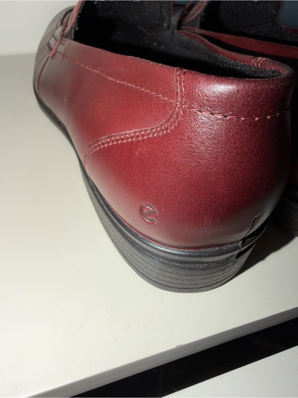 Ecco Women's Burgundy Penny Loafers - Picture 7 of 11